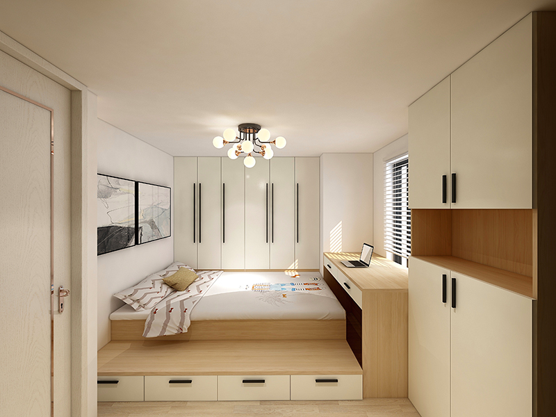 180平小戶(hù)型復(fù)式樓裝修設(shè)計(jì)怎么做，原來(lái)緊湊型也是種“高級(jí)感”(圖4)