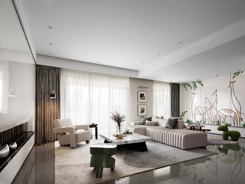 杭州輕奢風(fēng)格舊房屋翻新案例_杭州120平米房子裝修設(shè)計方案(圖3) 杭州輕奢風(fēng)格舊房屋翻新案例_杭州120平米房子裝修設(shè)計方案(圖3)